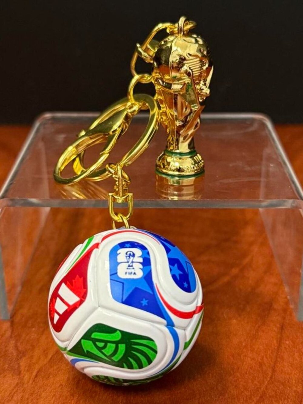 FIFA World Cup Trionda Mini Ball + Trophy Keychain Collectible Set